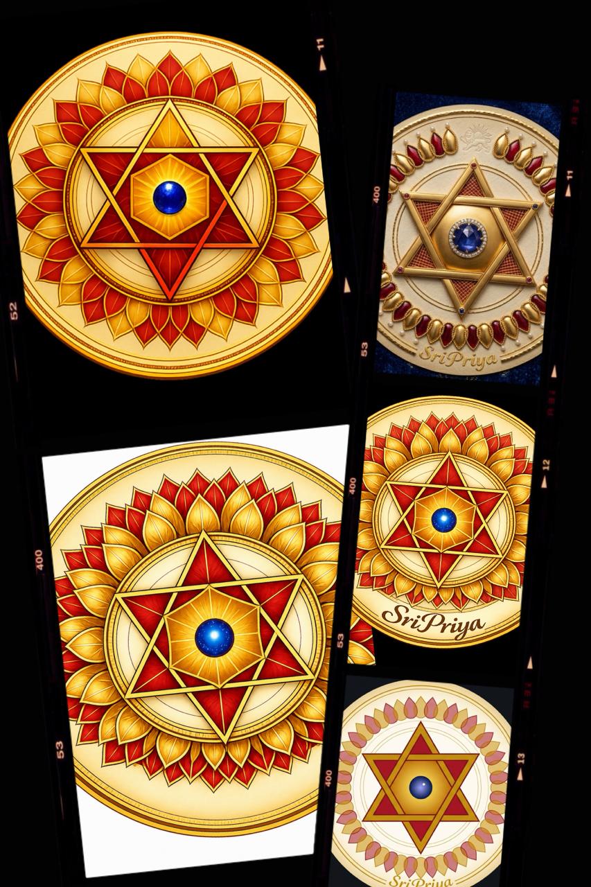 The evolution of the logo — from first sketch to the mandala today