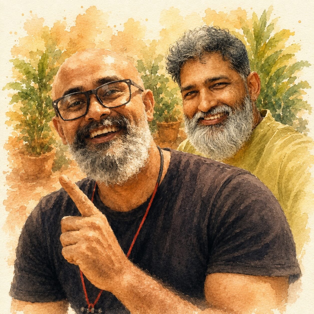 Venky and Sree, together.
